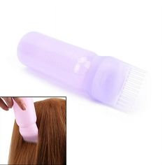 Feature: 100% Brand new and high quality. Simply fill the dye bottle with your pre-mixed hair color and use the pump action handle to get the dye flowing through the comb head. This will give you a more even distribution of color where you want it. This applicator doe not have holes at the "tip neither at each brush strand, it does have at the bottom of the plastic base that holds the strands 1 hole Application: Dry cleaning bottle, dry pot shampoo bottle, washing bottle, Dishuihu shampoo bottle Hair Dye Bottle, Pump Action, Mixed Hair, Salon Hair, Hair Coloring, Bottle Brush, Hair Dye, Dry Hair, Dyed Hair