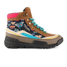 Flutterby Trekk Boot – Inkkas - Global Footwear Butterfly Metamorphosis, Outdoor Festival, Shades Of Teal, Walk This Way, Swag Shoes, Teal And Pink, Moon Goddess, Virtual Closet, Us Man