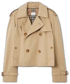 Cropped Trench Coat, Cotton Trench Coat, Burberry Trench, Trench Jacket, Yoko London, Ski Wear, Trench Coats, Check Pattern, Catsuit