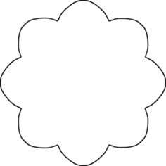 a paper flower cut out to look like it is in the shape of a cloud