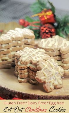 gluten free and dairy free cut out christmas cookies