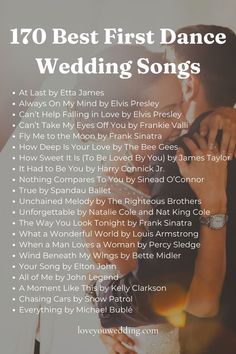 the top 10 best first dance wedding songs for your special day, from brides to grooms