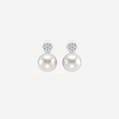 These aren't your grandmother's pearl earrings! Our diamond and oval pearl mini drop earrings offer a contemporary twist on the classic design. Oval shaped pearls feel organic and cool while the lab grown diamond-embellished studs add a majestic brilliance to this chic design. Use them to add extra glamor to your everyday outfits or as a finishing touch for occasion wear. Outfits Formal, Engagement And Wedding Ring, Jewelry White, Nc Wedding, Diamond Stud Earrings, Diamond Stud, Diamond Earrings Studs, Diamond Studs, Chic Design