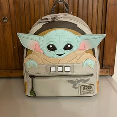 Loungefly Mini Backpack Wallet And Makeup Bag Loungefly Collection, Yoda Party, Star Wars Bag, Star Wars Backpack, Unicorn Fairy, Pretty Purses, Mini Mochila, Disney Things, Loungefly Bag