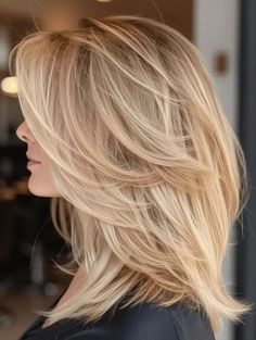 Shoulder Length With Layers And Bangs, Longer Layers, Shoulder Length Layered Hair, Layered Hair With Bangs, Layered Haircuts For Medium Hair, Spring Hairstyles