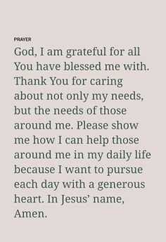 a poem with the words god, i am grateful for all you have passed me with