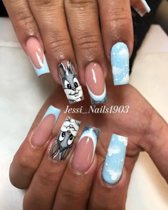 Jessica Bello 💕💅 Artista | AGENDA TU CITA VÍA WHATSAPP📲 3045408875 • #alocolombiano #amor #arte #nailart #pasion #calidad #vida #nails #uñas #nailsnailsnails s… | Instagram Disney Designs, November 3, Creative Nails, Blue Nails, Long Nails, Acrylic Nails, Manicure, Nail Polish