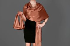 🔘 Satin double-layered women's shawl for all kinds of events. 🔘 The mannequin is wearing the size standard. 🔘 Material: Double layered soft luxurious satin fabric 🔘 Measurements: Double Layered 70cm x 220cm / 27.5" x 86,5''- Bag measurements approximately L23 x H23 cm / L9 x H23 inches (Without Handles)  🔘 Care instructions: Hand wash gently in cool or lukewarm water and lay flat to dry 🔘 Custom orders are welcome! Elegant Silk Scarves For Wedding, Elegant Evening Shawl Wrap, Silk Shawl For Formal Occasions, Elegant Formal Wrap, Formal Shawl Wrap Scarf, Elegant Evening Wrap Shawl, Elegant Silk Shawl Scarf For Formal Occasions, Evening Shawl Wrap Scarf, Elegant Satin Shawl For Formal Occasions