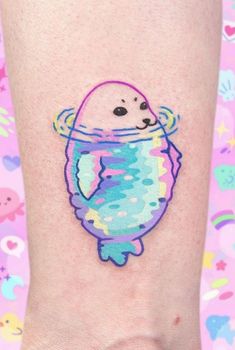 Seal Tattoo, Bright Tattoos, Kawaii Tattoo, Cute Tattoo, Cute Tiny Tattoos, Tattoo Board, Tattoo S