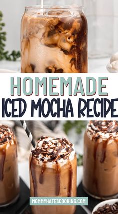 Mocha Moolatte Recipe Dairy Queen, Coffee Drinks At Home Easy, Homemade Iced Coffee Recipe Easy Mocha, Mocha Ice Coffee Recipe, How To Make Mocha Iced Coffee, Homemade Iced Espresso Drinks, Mcdonalds Iced Mocha Recipe, Iced Coffee Recipe Mocha, How To Make An Iced Mocha At Home