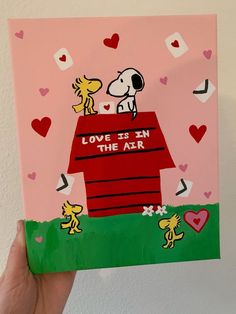 Snoopy Painting, Snoopy Drawing, Diy Gifts For Him, Snoopy Woodstock, Canvas Painting Designs