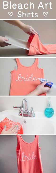 how to make a bride tank top from an old t - shirt and other items