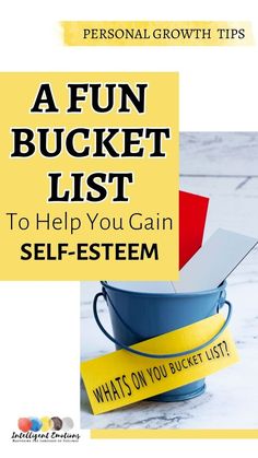 Who says self-care has to be boring? Create this fun Bucket  List to help you focus on what truly matters and build self-esteem. This playful twist on a traditional bucket list is all about letting go of things that drain your energy. It's a refreshing way to practice self-care activities that promote emotional wellbeing and self-confidence. Learn how to prioritize your needs and start putting yourself first today. About Letting Go, How To Prioritize, Building Confidence