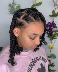 Braids Medium, Jumbo Knotless, Protective Hairstyles For Natural Hair, Natural Braids, Girls Natural Hairstyles, Braids With Curls, Peinados Fáciles Para Cabello Corto, Girls Hairstyles Braids