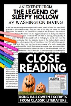 an advertisement for the halloween reading program