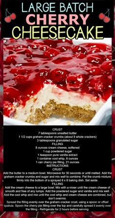 the recipe for no bake cherry delight