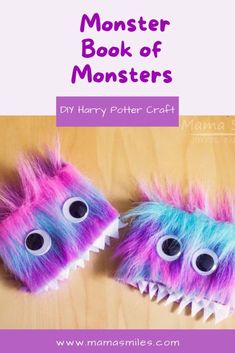 the monster book of monsters is an easy craft for kids to make and play with