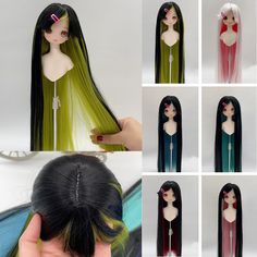 Dolls Hair Accessories Long Straight Double color Wigs for 1/3 1/4 1/6 BJD Dolls | eBay Dolls Hair, Color Wigs, Doll Hair, Bjd Dolls, It Takes, The Light, New Color, Wigs, Hair Accessories