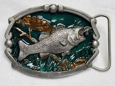 Buckles Of America Masterpiece Collection - Large Mouth Bass Fish - Belt Buckle - Made in U.S.A. Please message me if you have any questions or need to see additional photos. Check out my store for more unique items. Ships fast with with with USPS. Trusted eBay seller since 2005 with 100% positive feedback. Fish Belt, Large Mouth Bass, Cool Belt Buckles, Bass Fish, Largemouth Bass, Funky Jewelry, Bass Fishing, Unique Items, Ebay Seller