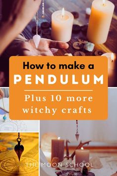 How to make a pendulum quick guide Pendulum Holder Diy, Enchanted Crafts, Witch Life, Feather Meaning, Witch Balls