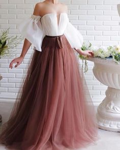 Unique Party Dresses, Organza Gowns, Diy Kostüm, Boho Style Dresses, Tulle Prom Dress, A Line Gown, Formal Evening Dresses, Looks Vintage, Fancy Dresses