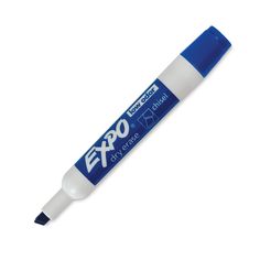 an exo pen with white tip and blue cap