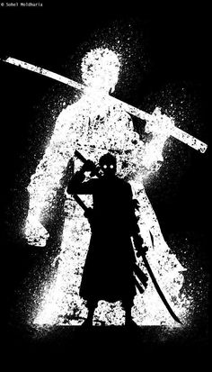 Roronoa Zoro Phone Black Wallpapers Wallpaper Cave One Piece, Black And White, Anime, White, Black