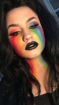 Derby Makeup, Lgbtq Makeup, Media Makeup, Makeup 101, Rainbow Makeup, Drag Makeup