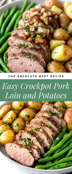 Image for Easy Crockpot Pork Loin and Potatoes Crockpot Pork Loin, Crockpot Pork, Pork Loin, Family Gathering, Holiday Fun, Holiday Recipes, Christmas Recipes