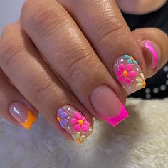 Nagel Tips, Colorful Nails, Nails For Women, Diy Nail Art, Nature Tattoos