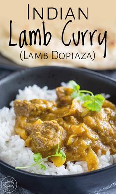 Lamb Curry Recipes Easy, Lamb Curry With Coconut Milk, Curry Lamb Recipes, Dopiaza Recipe, Indian Lamb Curry, Curry Lamb, Lamb Curry Recipes, Mild Curry, Lamb Stew Recipes