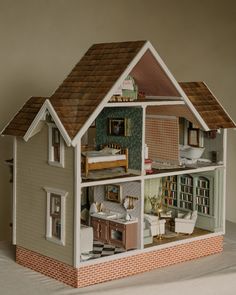 a doll house with all the furniture in it