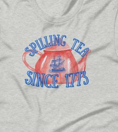 T-shirts are a dime a dozen, but this one stands out from the pack. It's super soft, breathable, and has just the right amount of stretch. Need we say more? Spilling The Tea Since 1773 Shirt, History Teacher Gift, Funny History Teacher Shirt, Patriotic Teacher, History Lover Shirt, Historian Gift * 100% combed and ring-spun cotton (Heather colors contain polyester) * Fabric weight: 4.2 oz/yd² (142 g/m²) * Pre-shrunk fabric * Side-seamed construction * Shoulder-to-shoulder taping * Blank product sourced from Guatemala, Nicaragua, Mexico, Honduras, or the US This product is made especially for you as soon as you place an order, which is why it takes us a bit longer to deliver it to you. Making products on demand instead of in bulk helps reduce overproduction, so thank you for making thoughtf Funny History Shirts, History Teacher Shirt, History Teacher Gifts, Funny History, First Year Teaching, Funny Teacher Gifts, History Teacher, History Humor, History Teachers