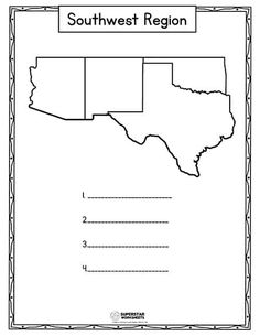 a map of the state of south west region