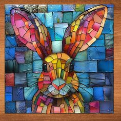 4220 Rabbit Decorative Ceramic Tile Art Pieces Handcrafted Ceramic Art Tiles - Unleash Your Creativity with a Splash of Color ✨ Bring the beauty of handcrafted art into your home with these captivating ceramic tiles! Each tile is meticulously hand-painted in our East Tennessee workshop, showcasing a dazzling array of colors and featuring original artwork that reflects a vast range of themes and styles. **A Universe of Artistic Inspiration ** Our tiles are more than just wall art - they're a canv Stained Glass Rabbit, Mosaic Stepping Stone, Ceramic Tile Art, Stained Glass Rose, Fab 5, Art Tiles, Majestic Creatures, Mosaic Pictures, Ocean Scenes