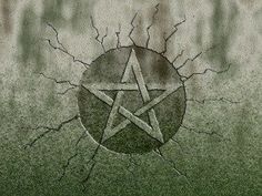 the book cover for protected by witchcraft with an image of a pentagramil on it