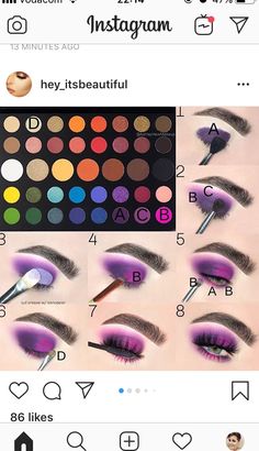 Purple Makeup Looks Step By Step, James Charles Palette Looks Purple, Purple Eye Makeup Tutorial Step By Step, James Charles Palette Looks Tutorial, Makeup Ideas James Charles Palette, Morphe James Charles Palette Looks, James Charles Palette Looks Step By Step, James Charles Palette Looks, James Charles Palette