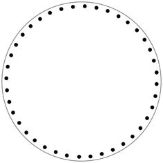 a circle with dots on it