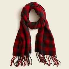 This Superwarm Scarf Is A Stylish (Not To Mention Festive) Addition To Anything You're Wearing This Winter. Wool. Yarn-Dyed. Spot Clean. Import. Buffalo Plaid Scarf, Navy Blue Scarf, Holiday Scarves, Tartan Plaid Scarf, Red Buffalo Check, Chunky Knit Scarves, Merino Wool Scarf, Scarf Yarn, Tartan Scarf