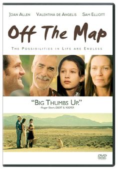 the movie poster for off the map, with three people standing in an open field