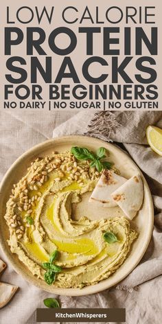 low calorie protein snacks for beginners no dairy, no sugar in gluten