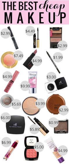 The Best Cheap Makeup - give yourself a total beauty wardrobe with products under $10! Cheap Makeup Products, Best Cheap Makeup, Best Drugstore Makeup, Total Beauty, Cheap Makeup, Drugstore Makeup, Makati, Love Makeup, Online Stores