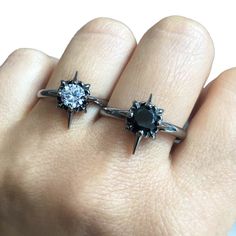 Beautifully crafted full of details Starburst ring is perfect for both men and women. Ring is made of 316L Stainless Steel and has oxidation for depth and details. We ship in a gift box. Grunge Black Metal Rings, Black Punk Metal Rings, Black Metal Grunge Rings, Grunge Style Black Metal Rings, Punk Style Black Metal Rings, Black Metal Punk Rings, Punk Style Adjustable Black Ring, Adjustable Black Punk Style Rings, Black Punk Style Open Ring Jewelry