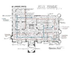 the floor plan for hill house