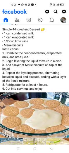 an image of cookies being made on facebook