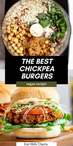 the best chickpea burgers vegan recipe