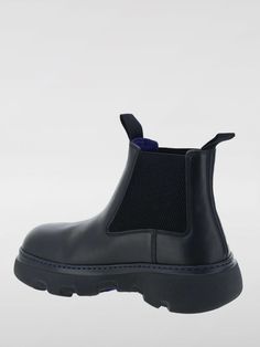 Boots BURBERRY Men color Black Burberry Boots, Creeper Boots, Leather Cap, Men's Wardrobe, Beach Tote Bags, Burberry Men, Sneaker Heels, Hey There, Denim Pant