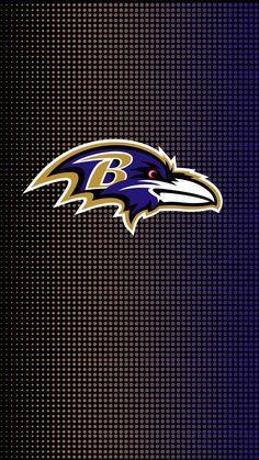 the baltimore ravens logo on a black background