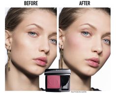 Dior Diorskin Rouge Blush Novità Blush 2018 Nuvole di Bellezza Blush Ideas, Dior Rouge Blush, Dior Blush, Dior Rouge, Blush And Grey, Beauty Magazine, Oval Faces, Gray Background