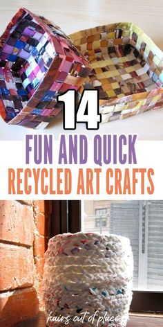 the instructions for how to make an easy and quick recycled art project with paper plates